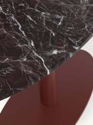 Oval Marble Dining Table Miley, 180 x 90 cm - thumbnail 5