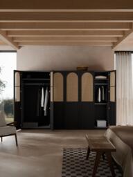 Modular Hinged Door Wardrobe Jeanne, 300 cm Wide, in various sizes - thumbnail 8