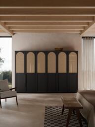 Modular Hinged Door Wardrobe Jeanne, 300 cm Wide, in various sizes - thumbnail 2