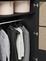 Modular Hinged Door Wardrobe Jeanne, 300 cm Wide, in various sizes - thumbnail 7