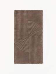 High-Low Wool Rug Mason, Hand-Tufted - thumbnail 1