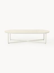 Oval Coffee Table Antigua with Marble Effect Glass Top - thumbnail 2