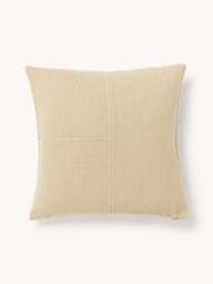 Hand-Woven Cushion Cover Terre with Decorative Seam