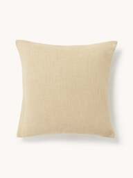 Hand-Woven Cushion Cover Terre with Decorative Seam - thumbnail 3