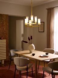 Ribbed Glass Chandelier Emmi - thumbnail 8