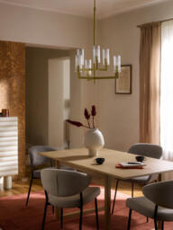 Ribbed Glass Chandelier Emmi - thumbnail 9