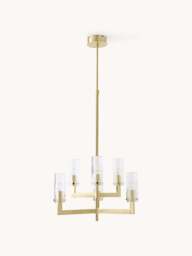 Ribbed Glass Chandelier Emmi - thumbnail 3
