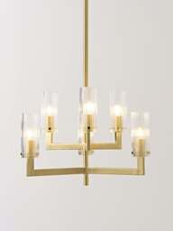 Ribbed Glass Chandelier Emmi - thumbnail 2