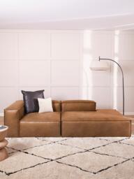 Modular Leather Chaise Lennon - thumbnail 2