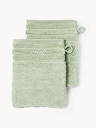 Wash Gloves Luxe with Striped Border, Set of 2 - thumbnail 2