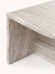 Oval Metal and Marble Coffee Tables Leander, Set of 2 - thumbnail 7
