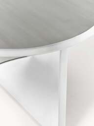 Oval Metal and Marble Coffee Tables Leander, Set of 2 - thumbnail 8