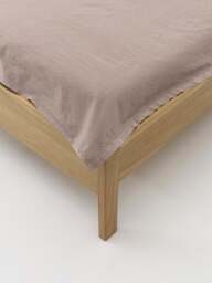 Washed Cotton Percale Bed Sheet Louane with Ruffles - thumbnail 2