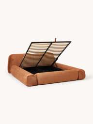 Upholstered Teddy Bouclé Bed Wolke with Storage - thumbnail 2