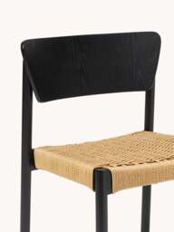 Wooden Dining Chairs Danny with Rattan Seat, Set of 2 - thumbnail 6