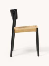 Wooden Dining Chairs Danny with Rattan Seat, Set of 2 - thumbnail 4