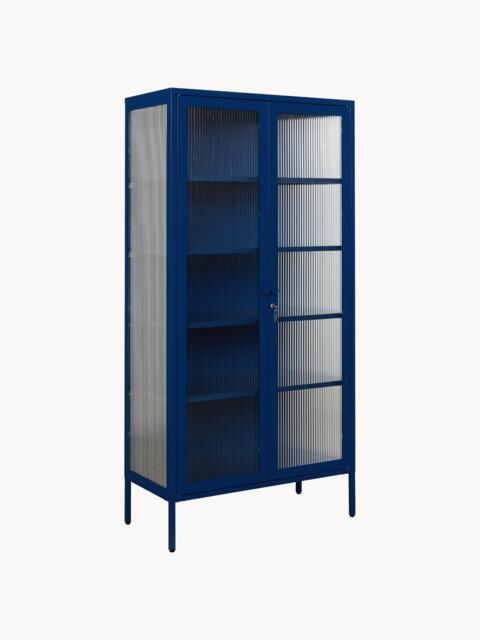 Metal Display Cabinet The Collector with Ribbed Glass - image 1