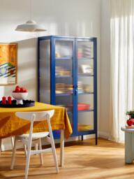 Metal Display Cabinet The Collector with Ribbed Glass - thumbnail 2
