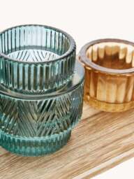 Candle Holders Elviena with Wooden Tray - thumbnail 7