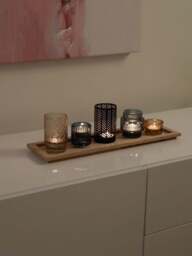 Candle Holders Elviena with Wooden Tray - thumbnail 9