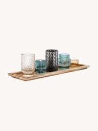 Candle Holders Elviena with Wooden Tray - thumbnail 3