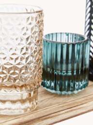 Candle Holders Elviena with Wooden Tray - thumbnail 5