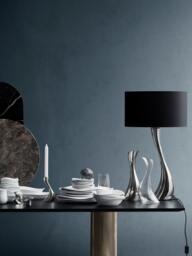 Large Stainless Steel Table Lamp Cobra - thumbnail 2