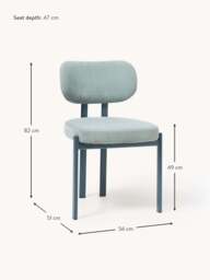 Upholstered Corduroy Dining Chair Adrien - thumbnail 9