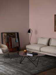Pedrera Coffee Table (Base: Black Semi Matt, Top: Transparent Glass) - thumbnail 2