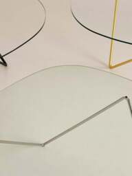 Pedrera Coffee Table (Base: Black Semi Matt, Top: Transparent Glass) - thumbnail 7