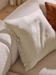 Linen Cushion Cover Luana with Fringes - thumbnail 6