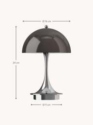 Small Portable LED Table Lamp Panthella 160, Design Verner Panton - thumbnail 6