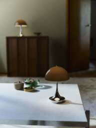 Small Portable LED Table Lamp Panthella 160, Design Verner Panton - thumbnail 3
