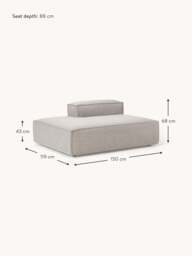 Bouclé Chaise Module Lennon - thumbnail 9