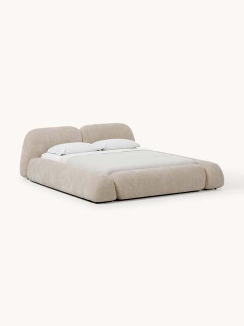Upholstered Bed Wolke with Storage