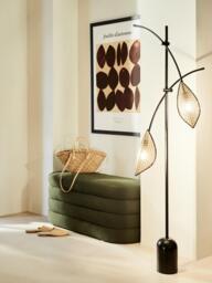 Bouclé Upholstered Bench Alto - thumbnail 2