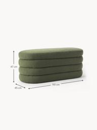 Bouclé Upholstered Bench Alto - thumbnail 9