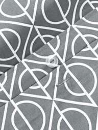 Geometric Print Cotton Duvet Cover Jella - thumbnail 3