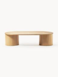 Oval Oak Wood Coffee Table Didi - thumbnail 4