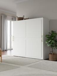 Modular Sliding Door Wardrobe Charlotte, 200 cm Wide, in various sizes - thumbnail 2