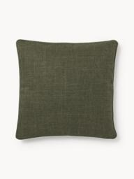 Bouclé Cushion Cover Aya with Piping - thumbnail 1