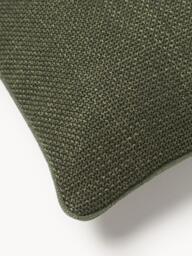 Bouclé Cushion Cover Aya with Piping - thumbnail 4