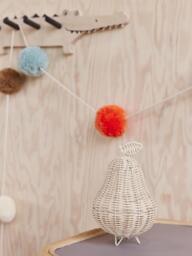 Handmade Rattan Table Lamp Pear - thumbnail 2