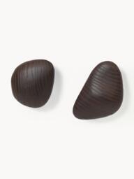 Ash Wood Wall Hooks Cairn, Set of 2
