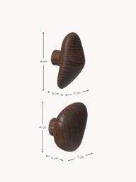 Ash Wood Wall Hooks Cairn, Set of 2 - thumbnail 5