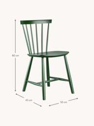 Handmade Beech Wood Dining Chair J46 - thumbnail 3