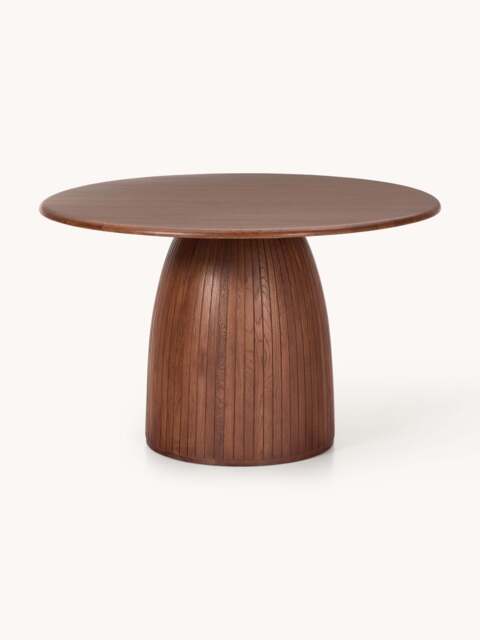 Round Dining Table Nelly with Groove Structure, in various sizes - image 1
