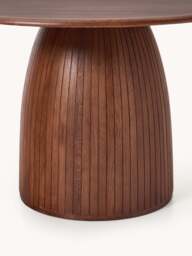 Round Dining Table Nelly with Groove Structure, in various sizes - thumbnail 3