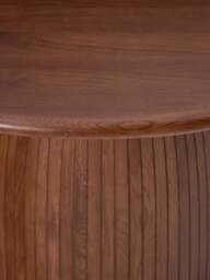 Round Dining Table Nelly with Groove Structure, in various sizes - thumbnail 2