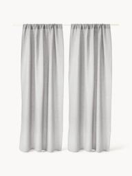 Light-Filtering Rod Pocket Curtains Harmony, Set of 2, W 140 cm - thumbnail 2